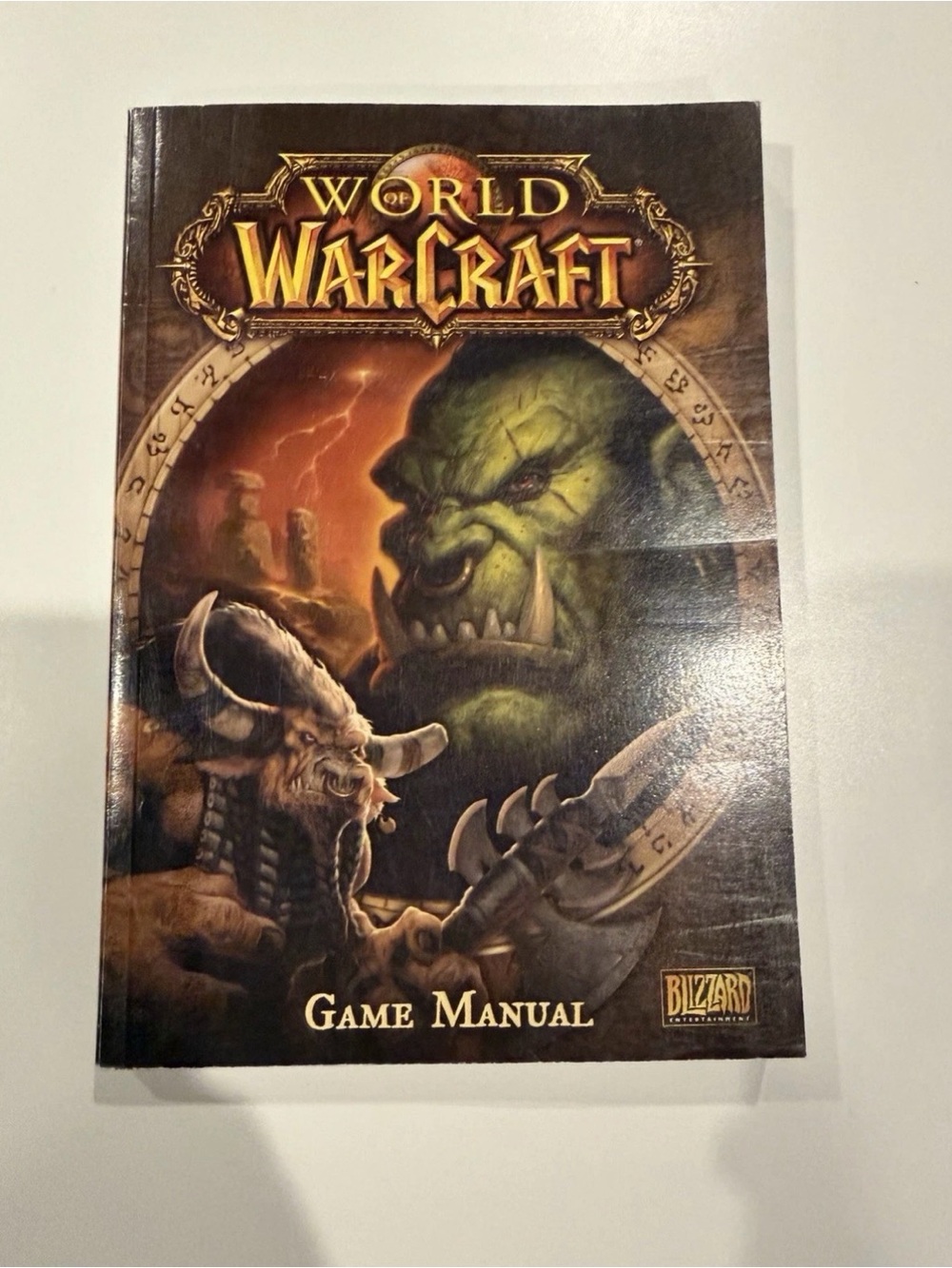 World Of Warcraft Vanilla WoW Video Game Manual Blizzard Entertainment Orc Cover